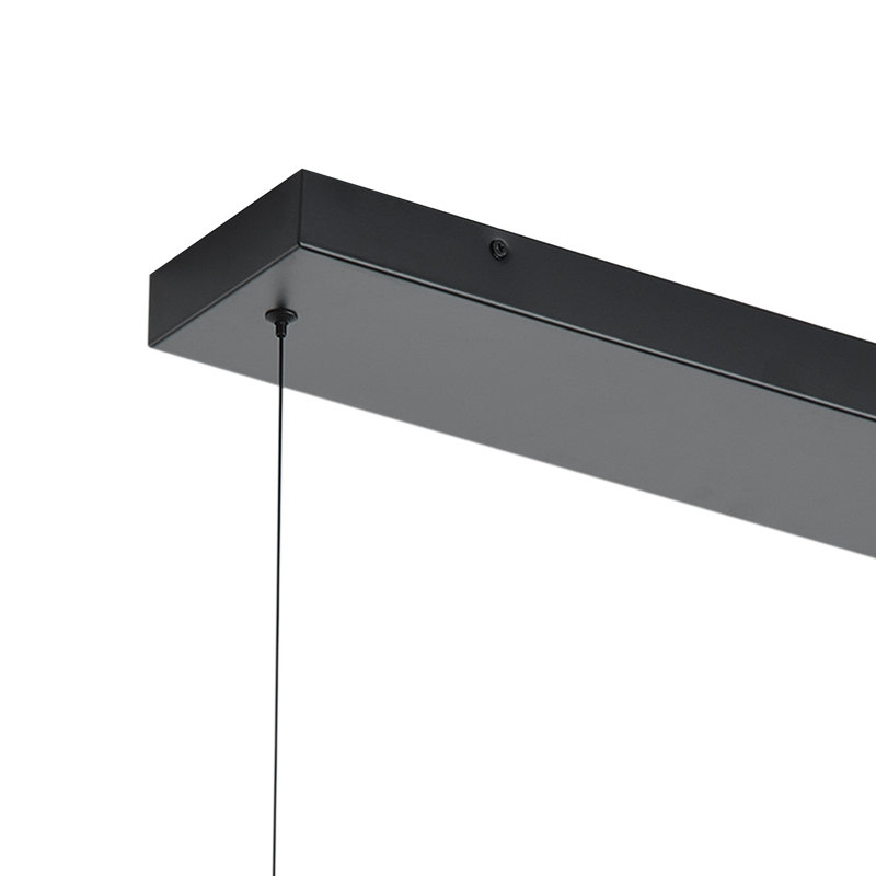 1-Matte black dimmable glass LED pendant light