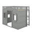 Lit mezzanine double avec échelle-917966390