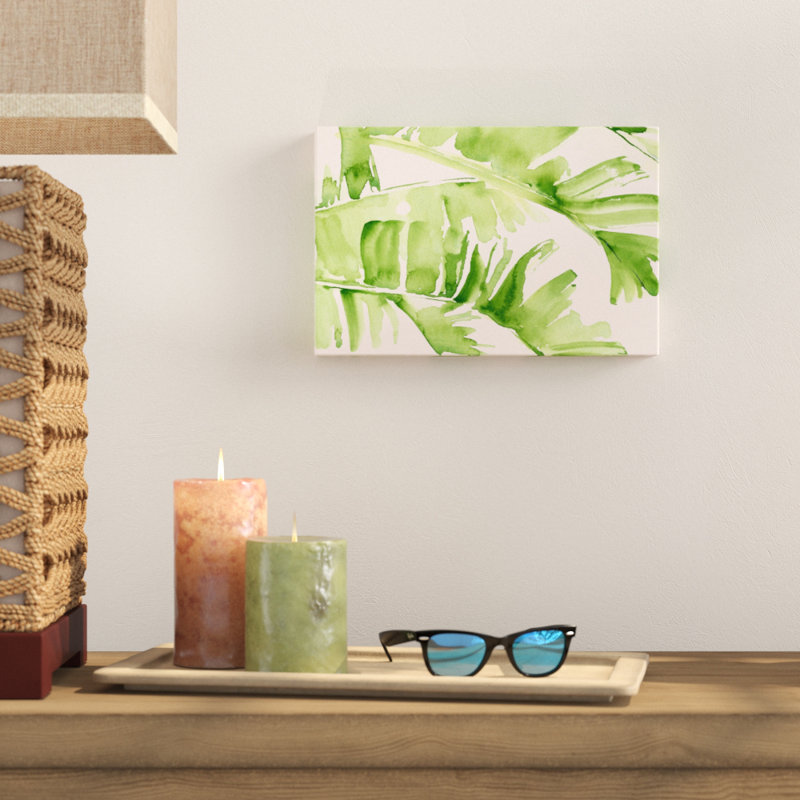 Peachy Palms I by Jennifer Paxton Parker - Painting Print, 20cm H x 30cm W, Wrapped Canvas