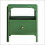 Table de chevet 1 tiroir Williamson Vintage Green avec charme Mid-Century et fabrication durable