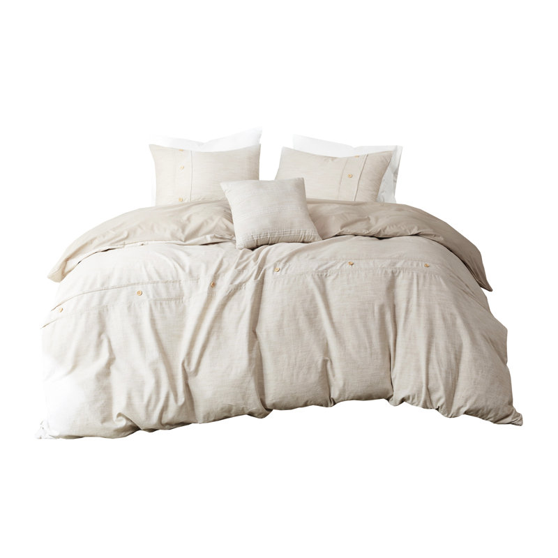 Housse d'édredon surdimensionnée - Coton naturel, literie en coton biologique avec insert