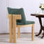 Chaises de salle à manger confortables, Boucle et bois d'hévéa, cuisine moderne