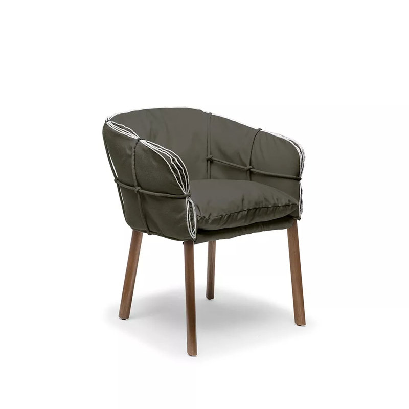 Parchment Upholstered Armchair, Spectrum Graphite