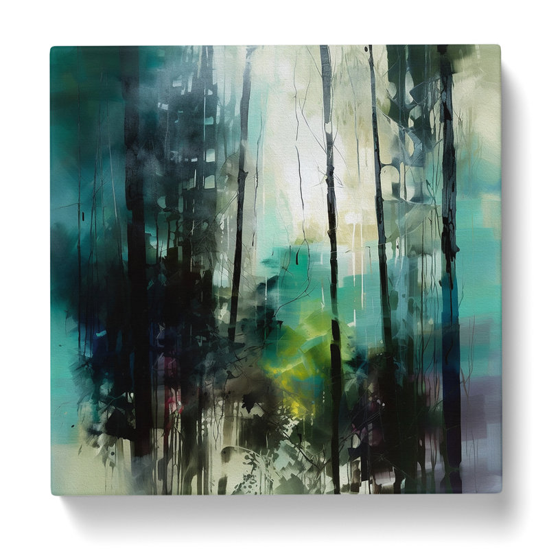 Forest Gestural No.3 - Wrapped Canvas, 50cm H x 50cm W x 3cm D