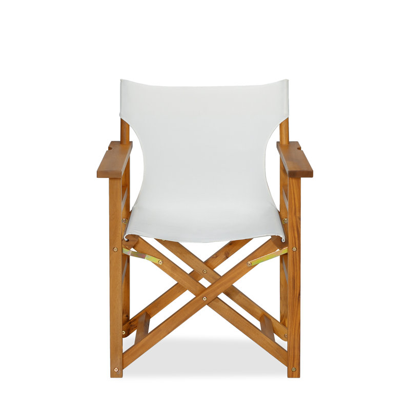 Folding Director Chair, White