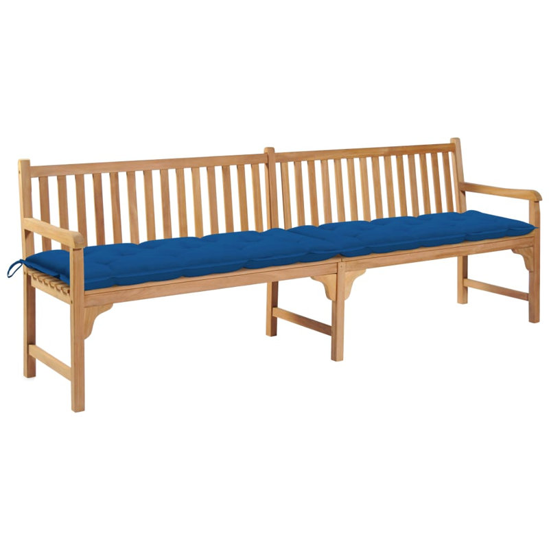Banc de jardin en teck, Bleu