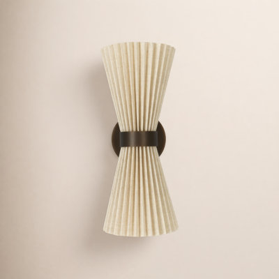 Modo 2 Light Steel Dimmable Armed Sconce