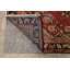 Tapis rouge / beige en laine noué à la main de conception unique 4 pi 2 po x 6 pi 6 po Hamond Hamond
