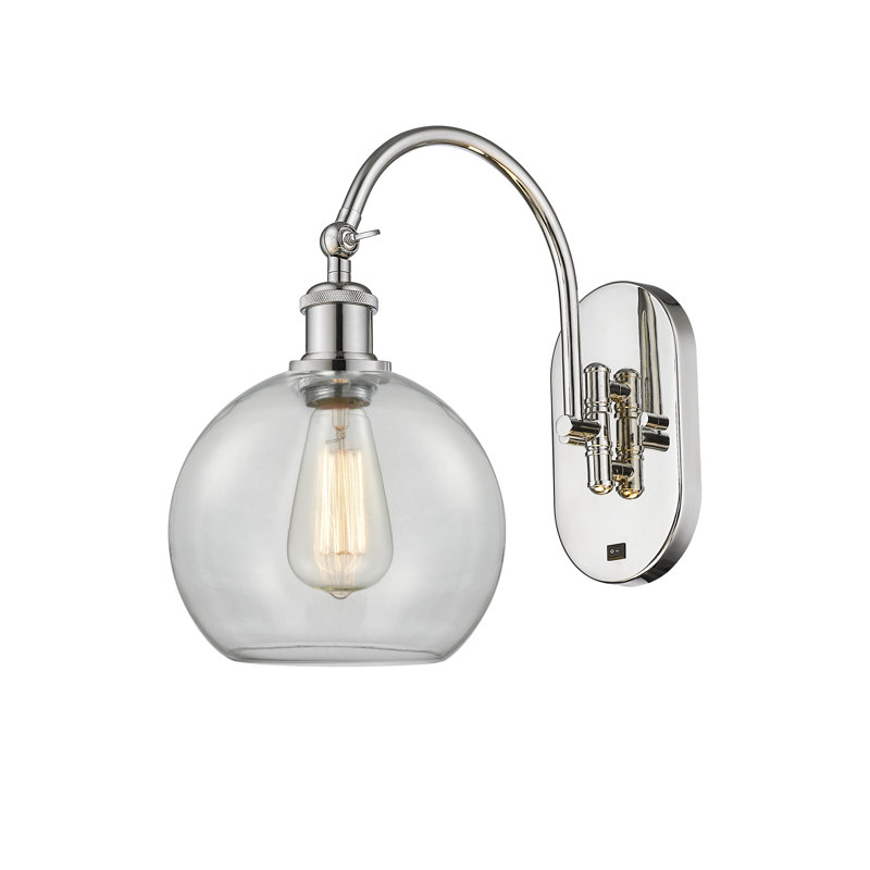 Ellington Swing Arm Sconce, Incandescent, Polished Nickel