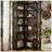 7-Tier Industrial Corner Bookshelf With L-Shaped Design For Maximum Space Efficiency And Storage