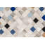 Falling Squares Cowhide Argyle Area Rug-635732152