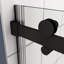 Porte de douche en verre trempé 5/16 po, baignoire coulissante, noir mat, verre coulissant à installation réglable, entretien mat-121004722