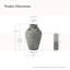 Vase de table 15 "H Rustic Grey