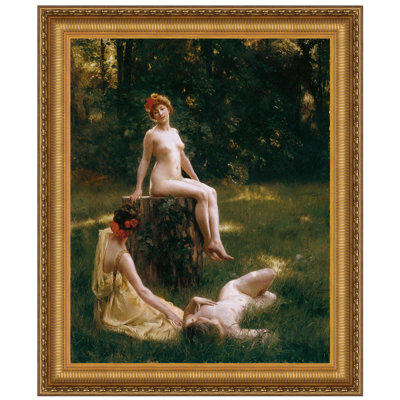 «The Glade, 1900» par Julius L. Stewart, reproduction d'art encadrée