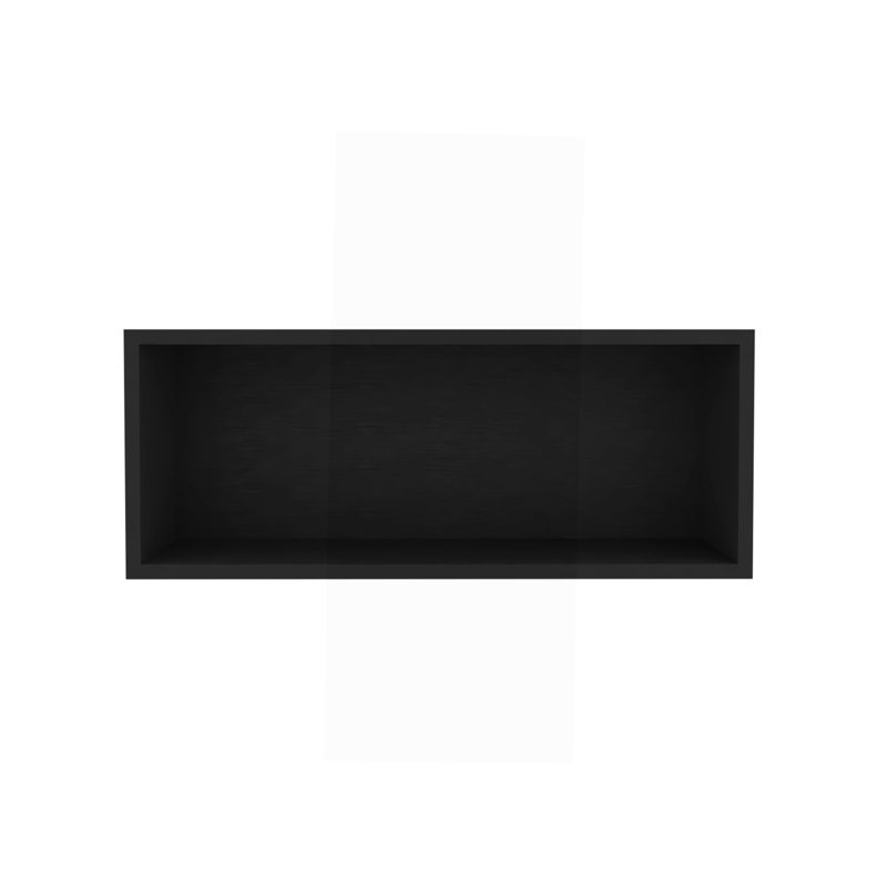 Armoire murale Black Rock avec rangement ouvert, Noir