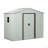 Outdoor Metal Storage Shed With Window And Metal Foundation-113767394-113767391
