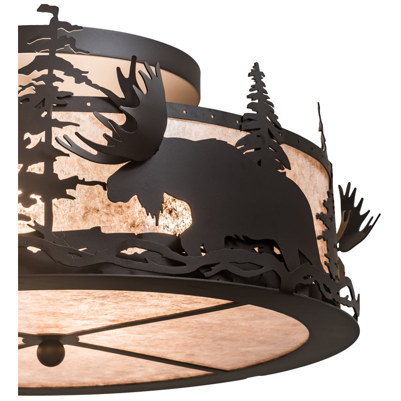Beltzhoover 4 - Light Semi Flush Mount, Oil Rubbed Bronze
