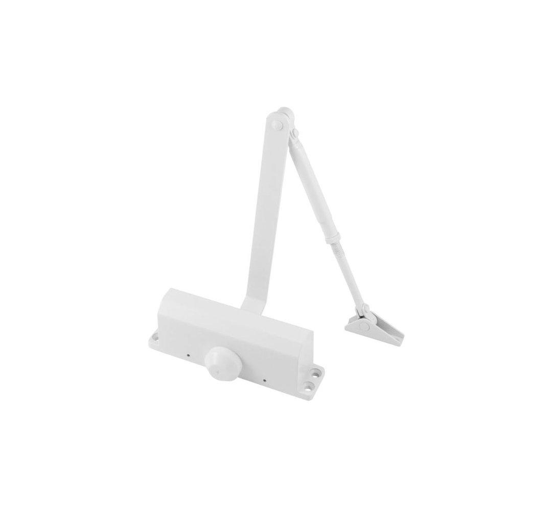 Overhead Door Closer Surface Mounted 73 Series White Fire Rated