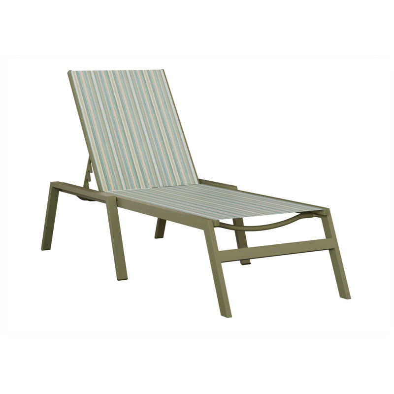 Chaise longue sans accoudoirs Berlin Gardens Vida, Vert sauge