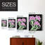 «Pop Flowers», reproduction encadrée en V - bois massif-1449042433-1449042442