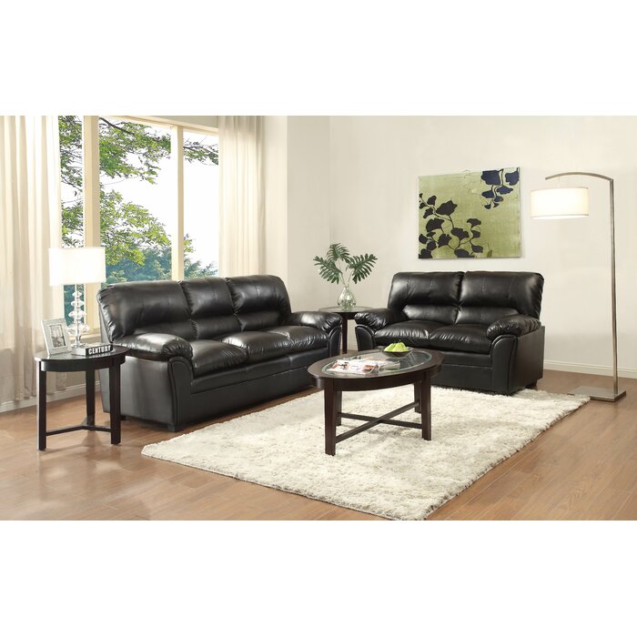 Woodhaven Hill Talon 86'' Faux Leather Sofa & Reviews | Wayfair