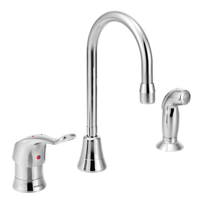 M-Dura Multi Purpose Single Handle Kitchen Faucet with Side Spray