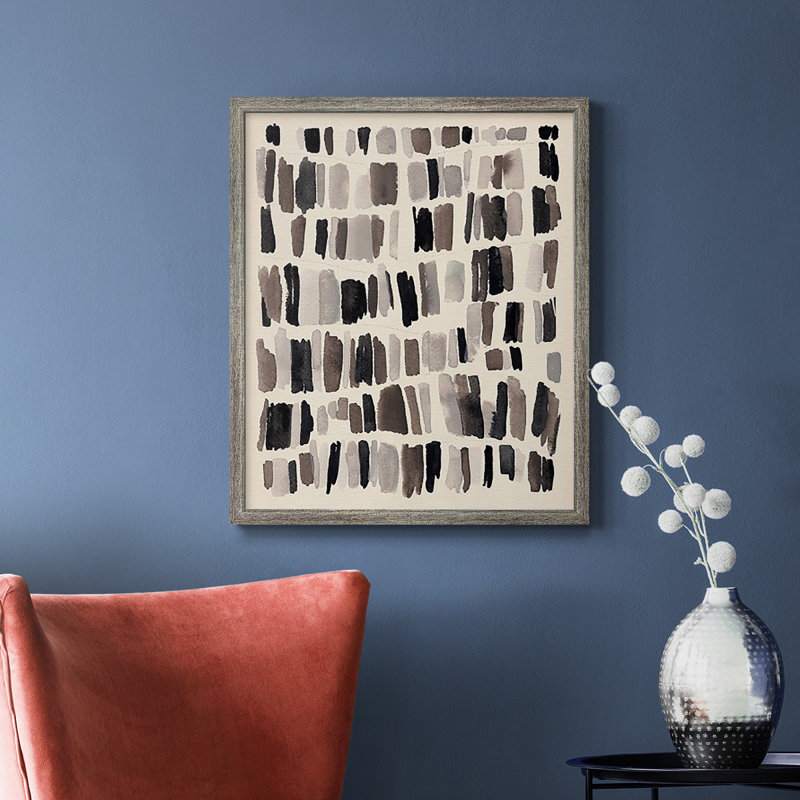 Toile encadrée de qualité supérieure craie et silex II - prête à être accrochée, Gris, H 24 po x l 20 po