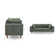Kraz MINIMORE Modern Style 85'' Square Arm Sofa