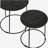 Matte Black 2-Piece Nested Table Set