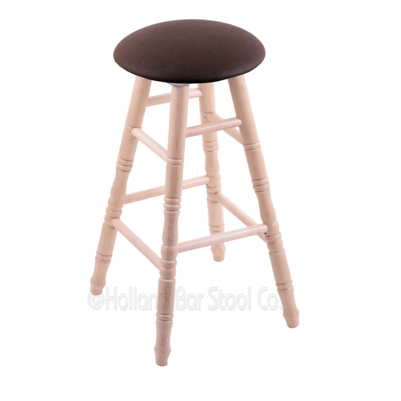 Tabouret de bar 36 po pivotante upholsetered, Café Rein, Chêne Naturel, Très grand (siège d'une hauteur de 36 po)