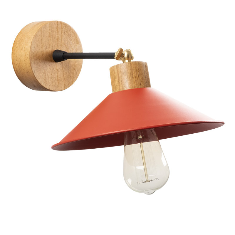 Lampe murale moderne, corps en fer avec base charme, 9,4 po de diamètre x 7,9 po de hauteur | Douille E27, 40 W maximum | Éclairage élégant et fonctionnel pour la décoration intérieure | Certifié IP20, parfait pour les espaces de salon, de chambre 