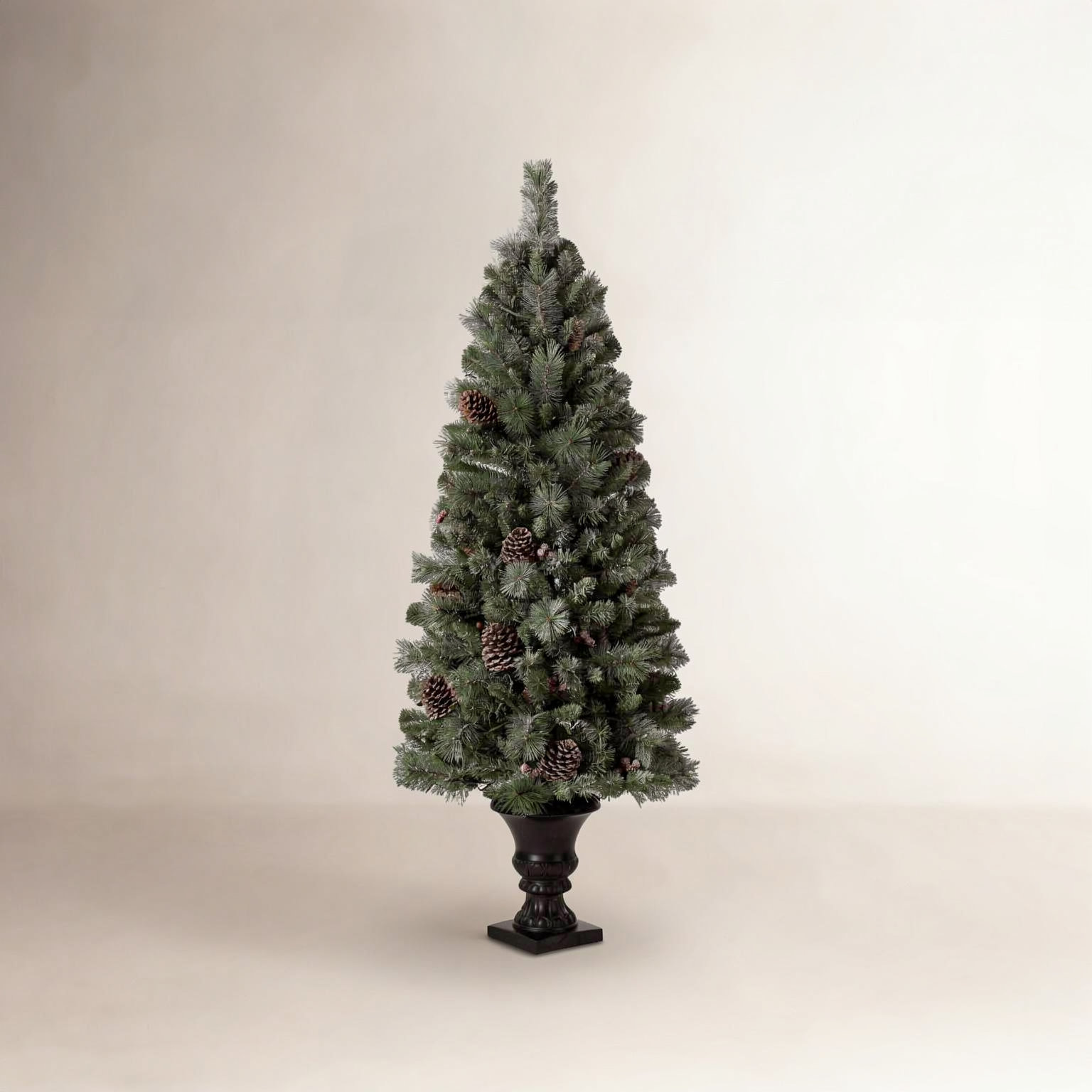 Heyden White 6' Pre-Lit Cypress Christmas Tree, 5'