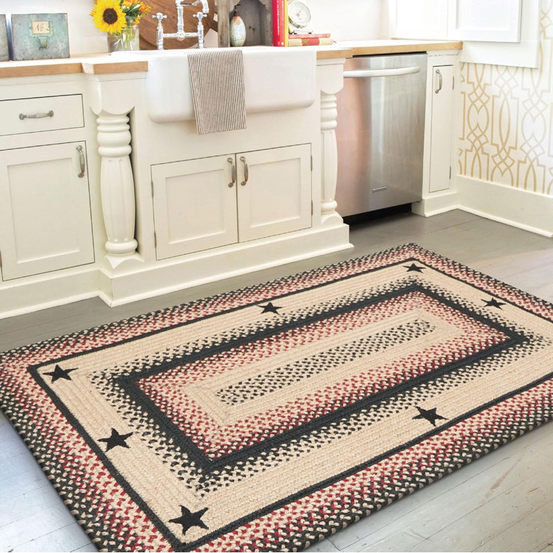 Tapis réversible en jute tressé Levetta, Rectangle 1 pi 10 po x 6 pi