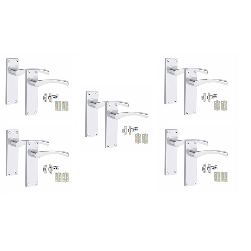  5 Sets Victorian Scroll Astrid Door Handle
