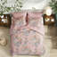 Ensemble de literie 7 pièces d'inspiration vintage, en polyester doux, avec un élégant motif floral, idéal pour une chambre à coucher chaleureuse.