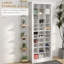 Armoire à chaussures étroite pour porte d'entrée avec cubes ouverts