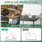 114" L-shaped Desk with Power Hub, Industrial Gaming Desk - 6 Drawers, Removable Monitor Stand, Rustic Brown Home Office
