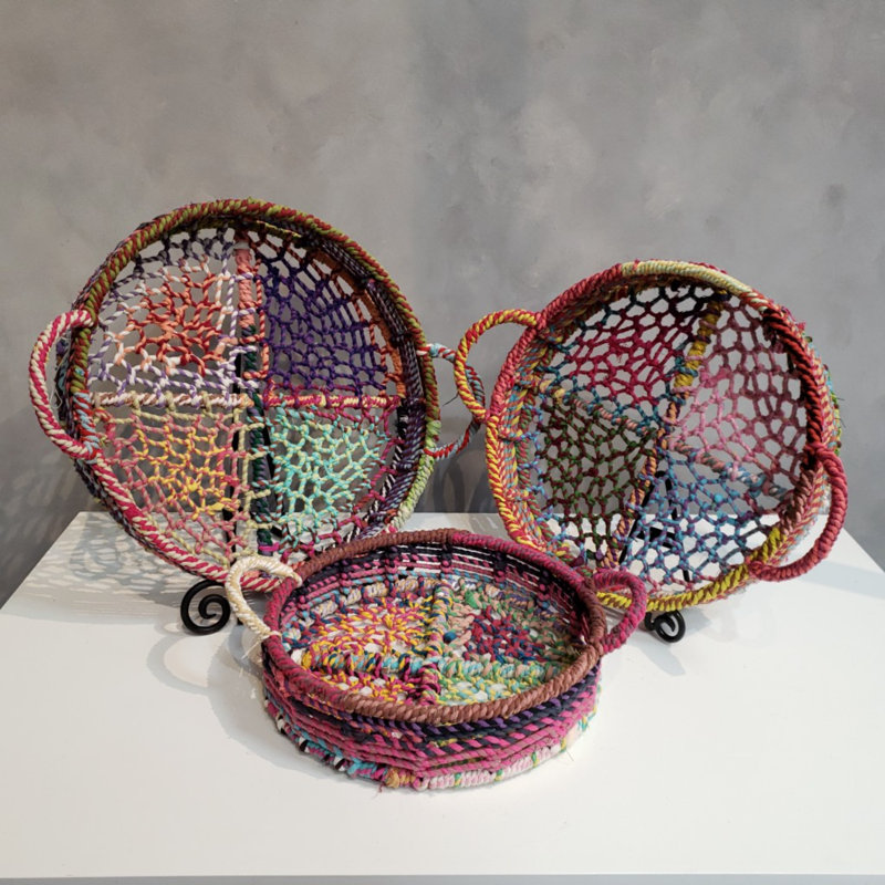 Wicker Tray - Set of 3