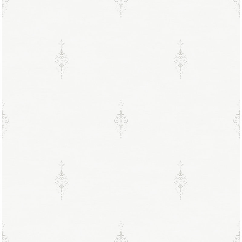 Seabrook Designs Brynn Fleur De Lis, Gris