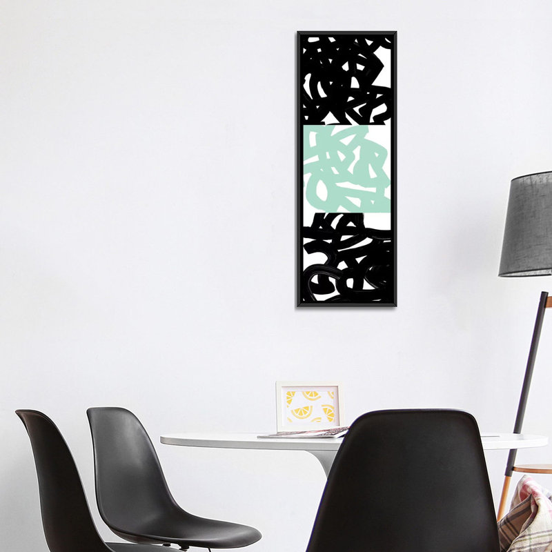 «Tender Gesture I» par PI Galerie, impression sur toile tendue, H 48 po x l 16 po x P 1,5 po, Cadre noir