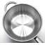 Bonbon Fortune 1,6 pte Casserole en acier inoxydable avec couvercle-70177455