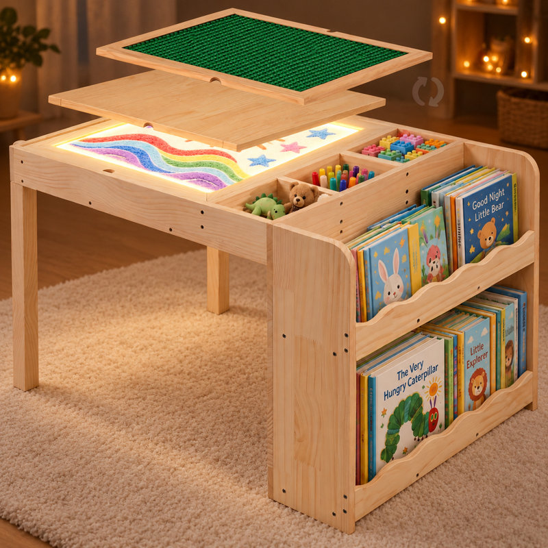 Gaonala 20.9 L Solid Wood Game Table with Chairs