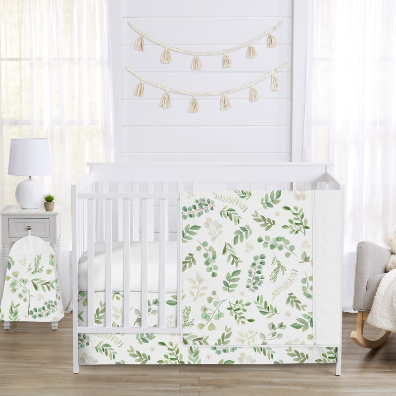 Ensemble de literie pour lit de bébé 4 pièces botanique