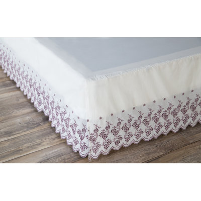  Jupe de lit 15 po Gathered Lace