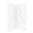 Streamline DSH-1400-145 38 in. L x 38 in. W x 76 in. H 2-Piece Glue-Up Corner Shower Surround in White Marble Finish-121595991-121595993
