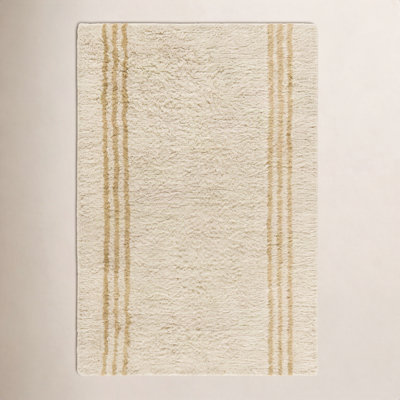Alasdair Keynsham Striped Wool Shag Rug