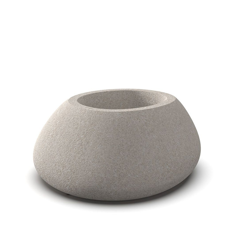 Stone Planter, Granite Ecru