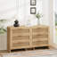 6 placards avec coin en forme d'arc - Armoire d'apparence naturelle 6 tiroirs-2012669064