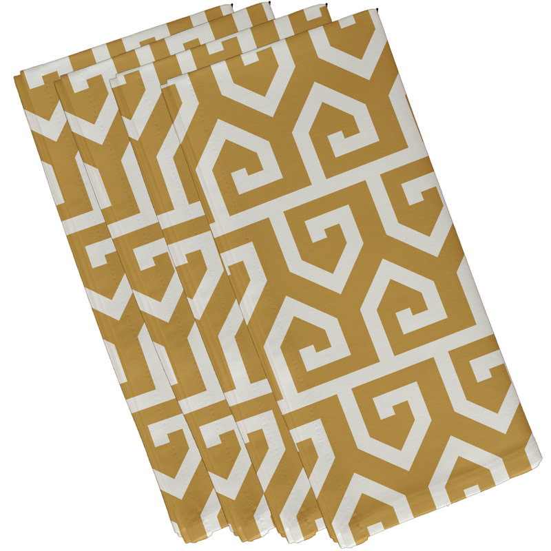 Serviette à clé, L 18 po x L 18 po, Or