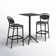 Farrah Square Bar Set With 2 Barstools